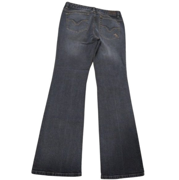 Size 8 Harley Davidson Contoured Boot Cut Stretch Black Jeans 99024-08VW Women's - Picture 4 of 16